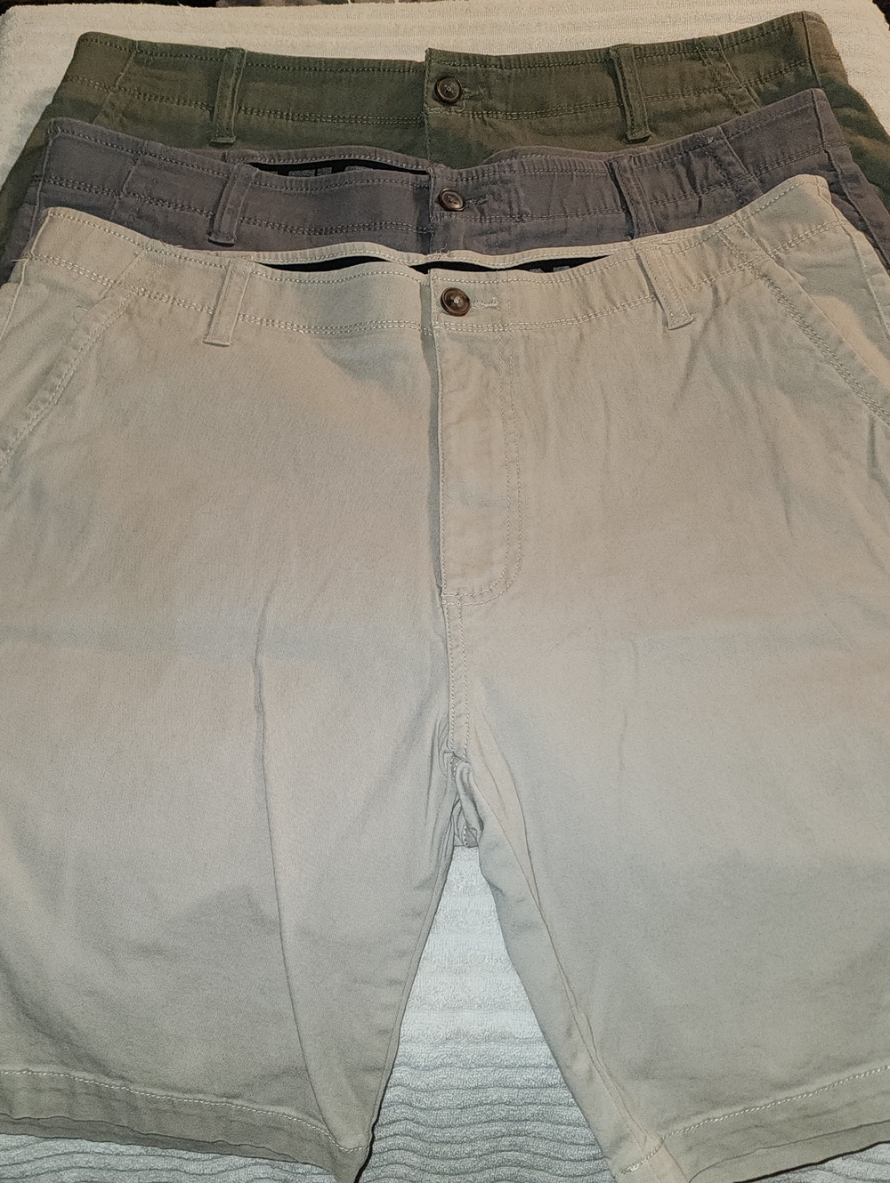 Iron Co Comfort Flex Waistband Stretch Twill Short (3 Pair)